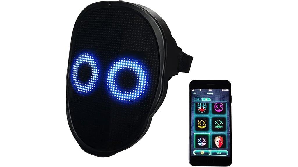 bluetooth enabled led mask