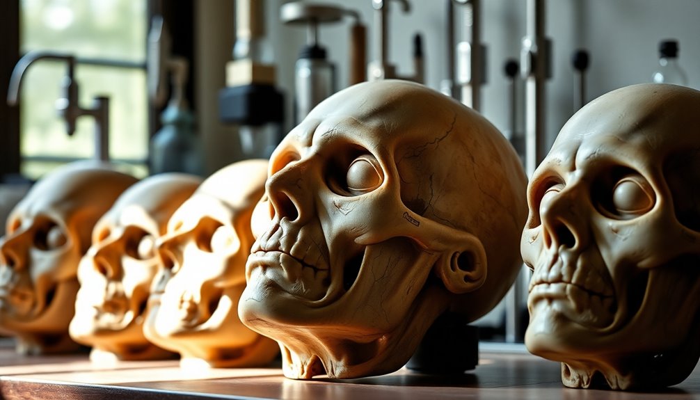 death masks in science