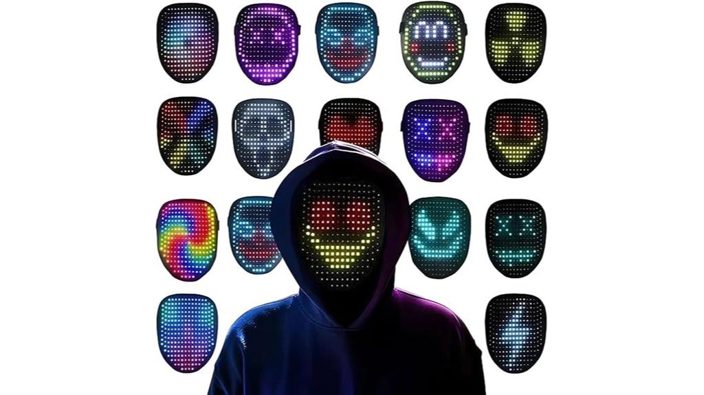 gesture sensing led mask