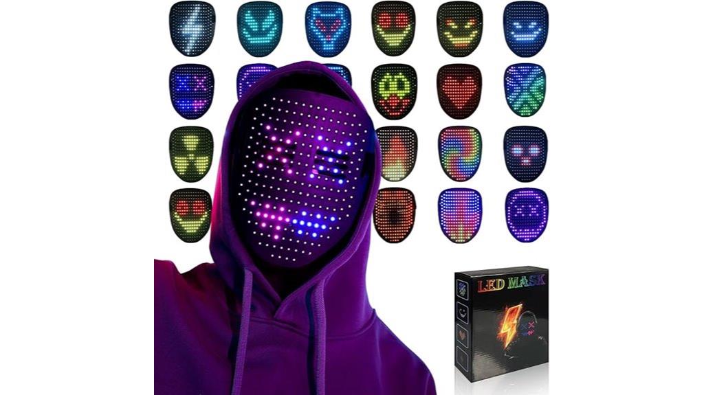 gesture sensing led mask