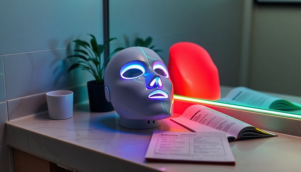 led face mask safety
