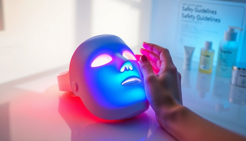 led face mask safety