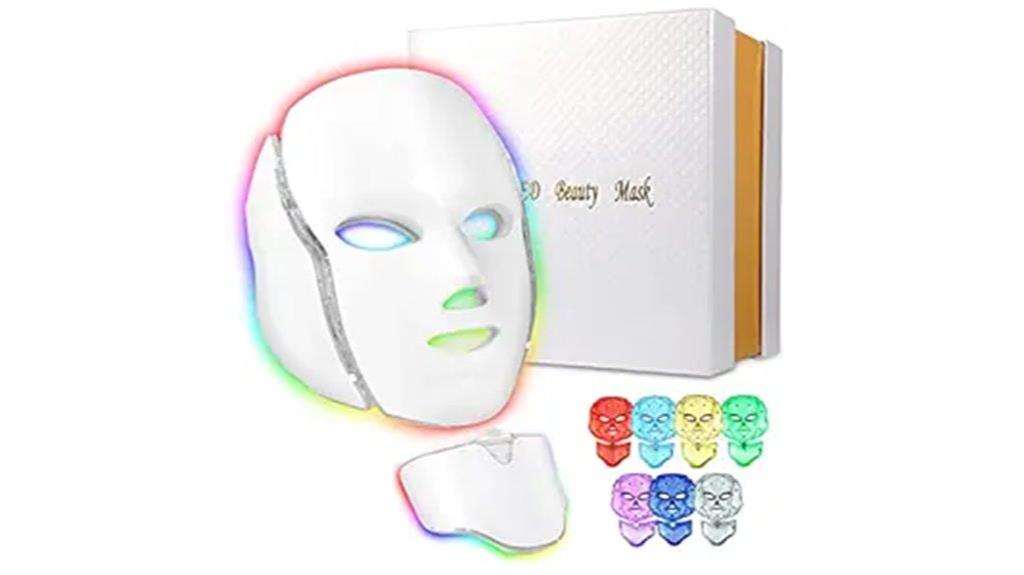 led facial skincare treatment