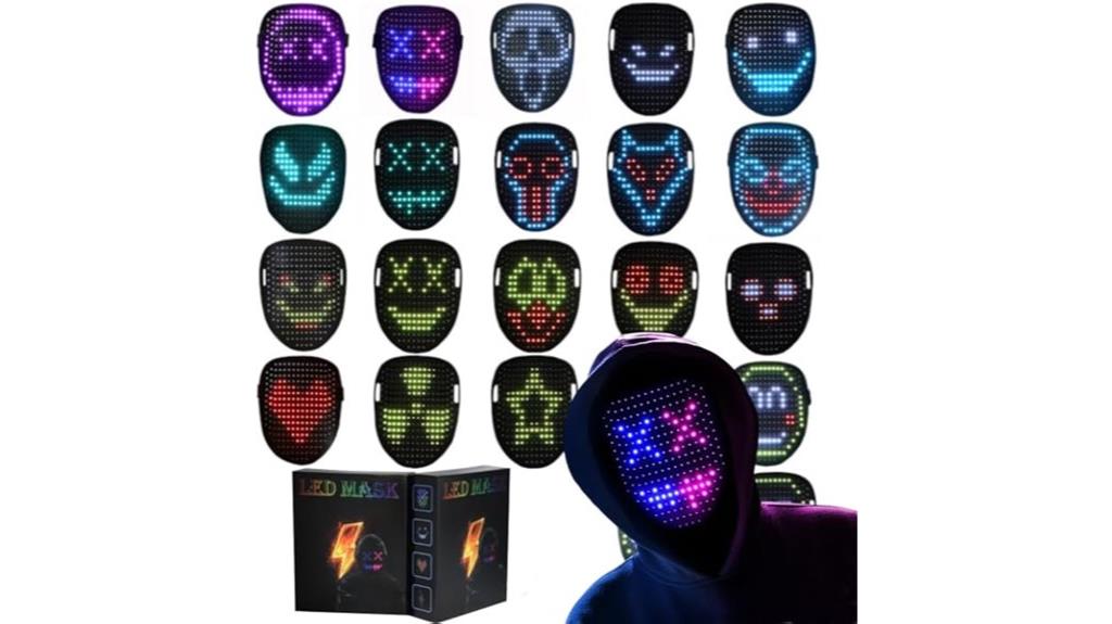 led mask halloween cosplay