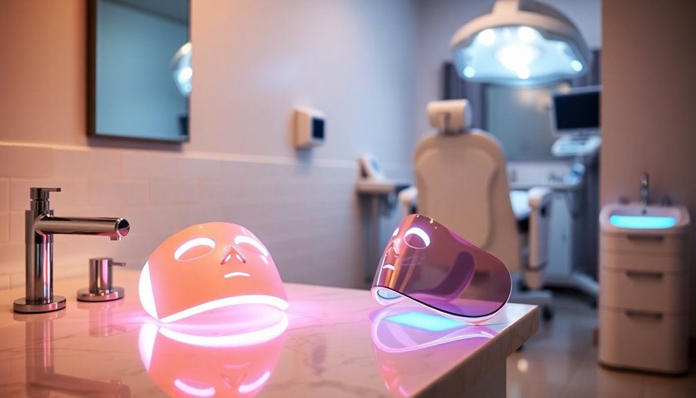 led masks vs professional treatments