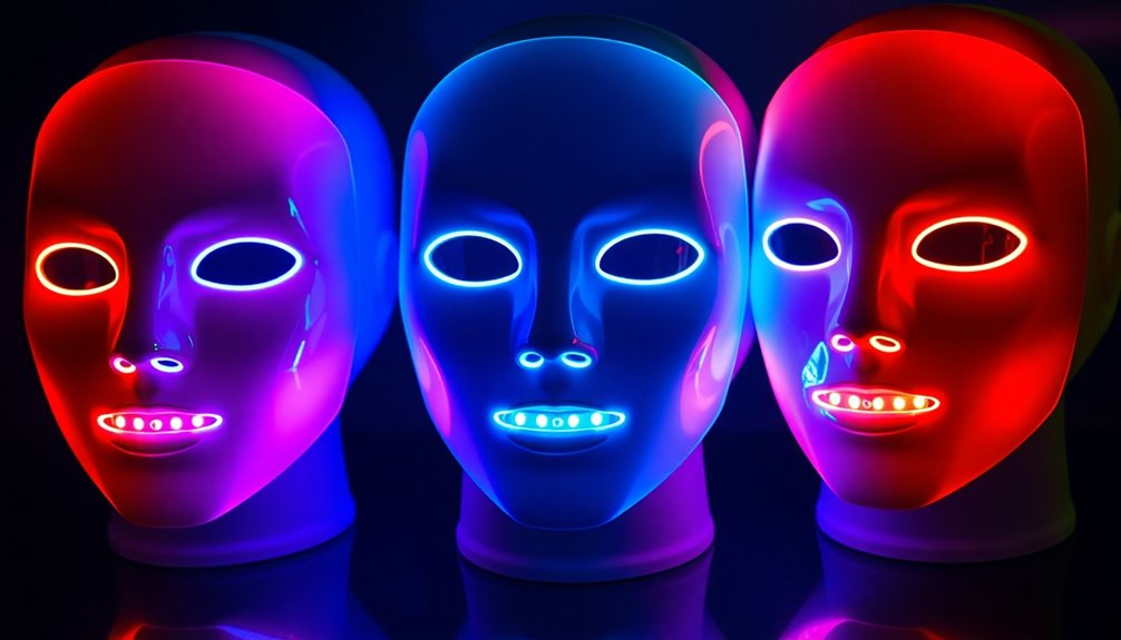 led masks with varying lights