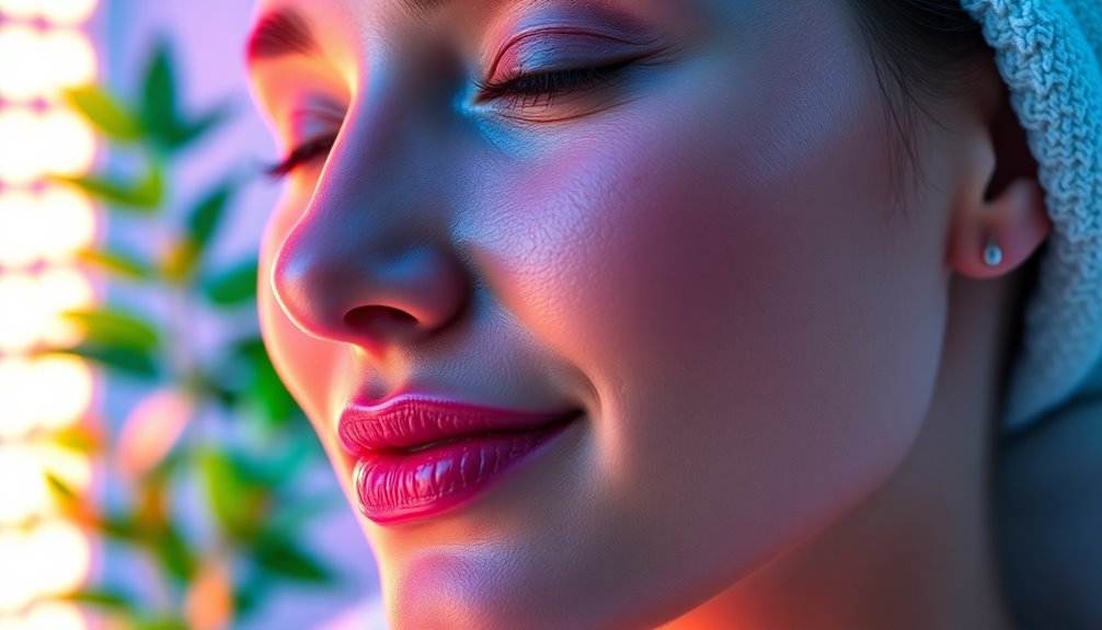 led therapy enhances skin