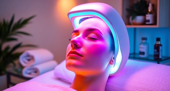 led therapy versus facials