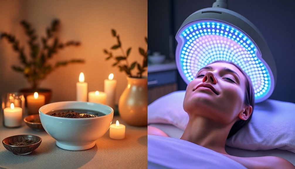 led vs traditional skincare