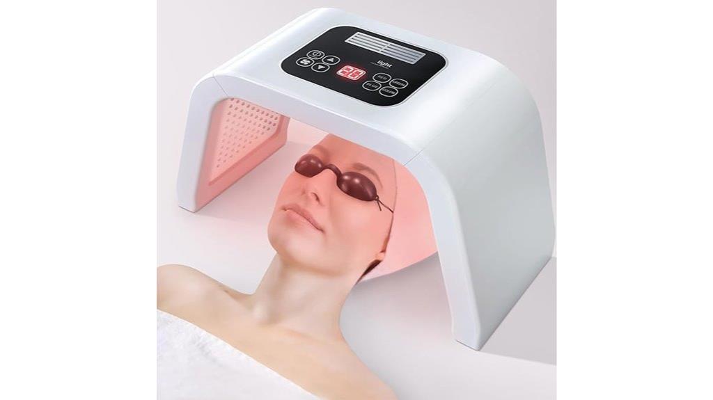 multicolor led facial treatment