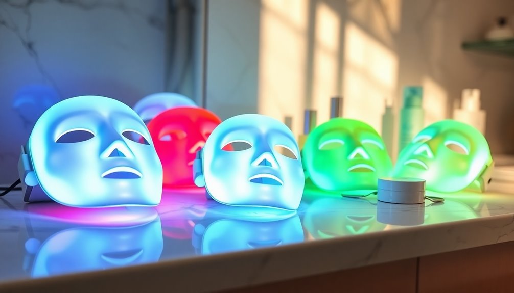 selecting a facial led mask