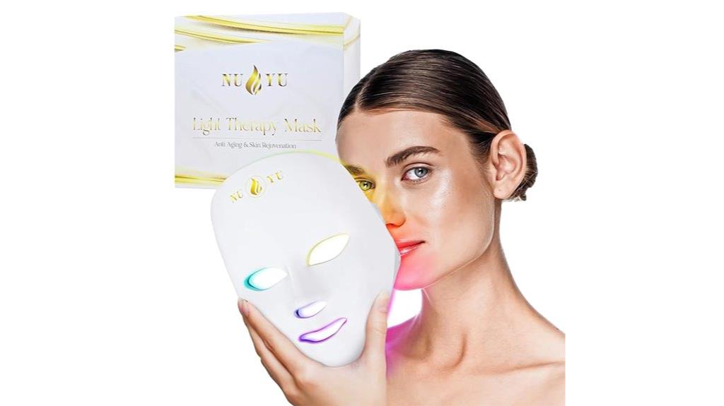 skincare with led mask