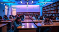 blue lighting boosts test scores