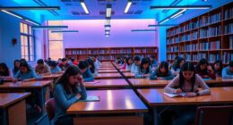 blue lighting boosts test scores