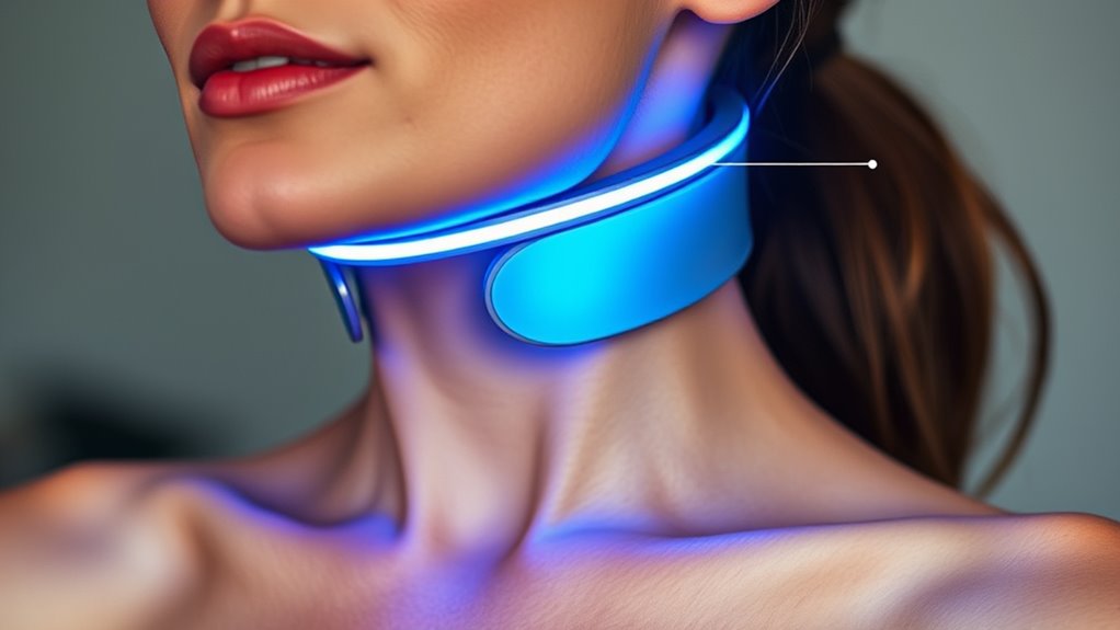 essential led neck device features