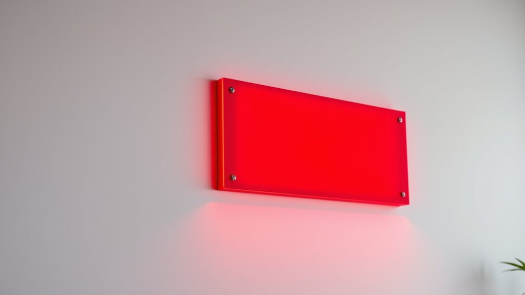 flicker free red light panels