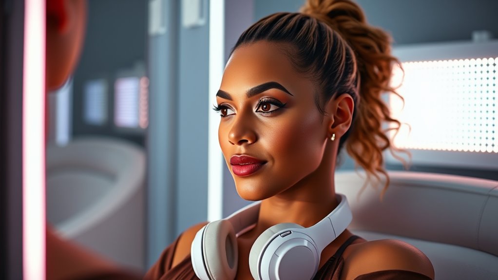 led skincare for performers