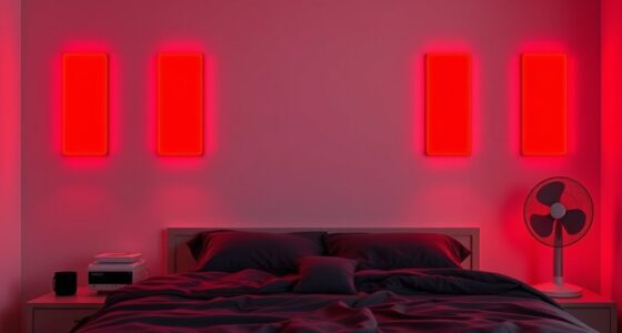 quiet red light panels