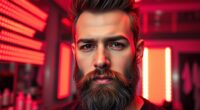 red light beard confidence boost