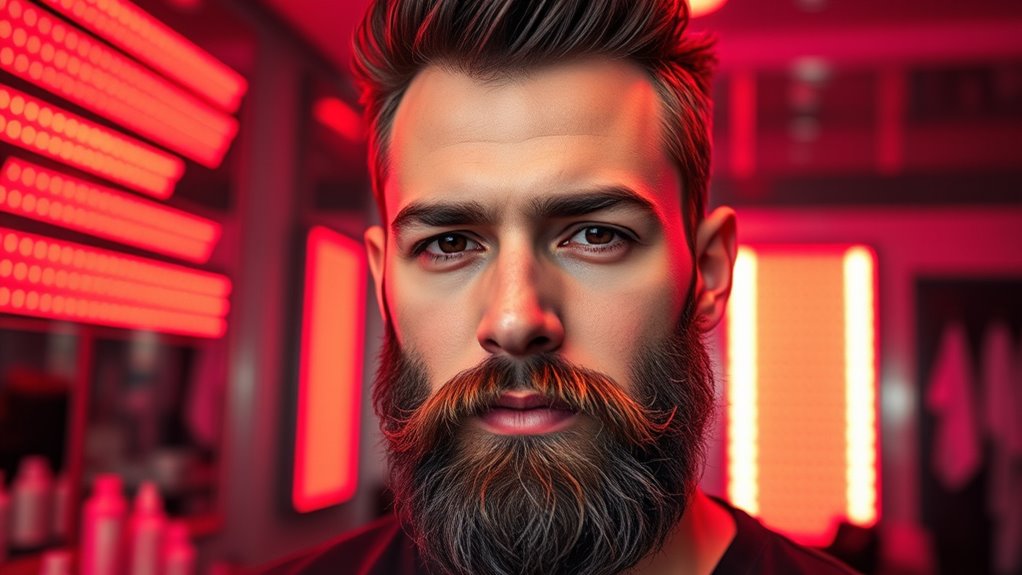 red light beard confidence boost