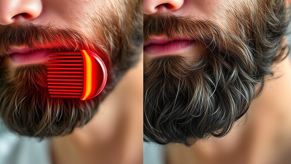 visual beard growth transformation