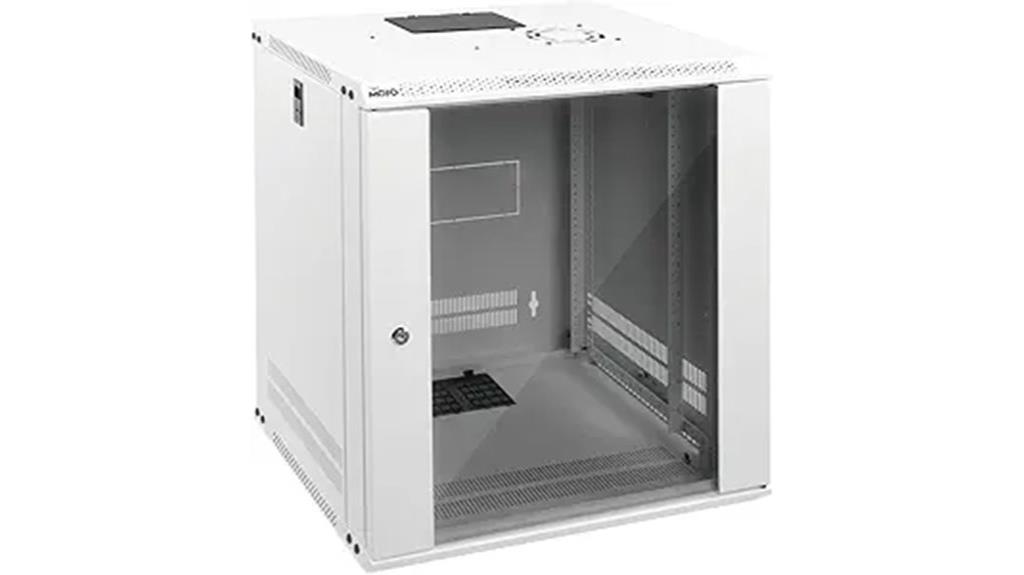 12u lockable glass cabinet