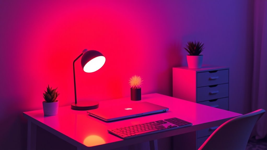 adjustable color and lighting