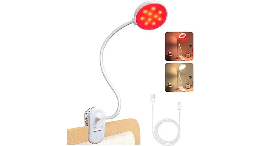 adjustable rechargeable bedside light