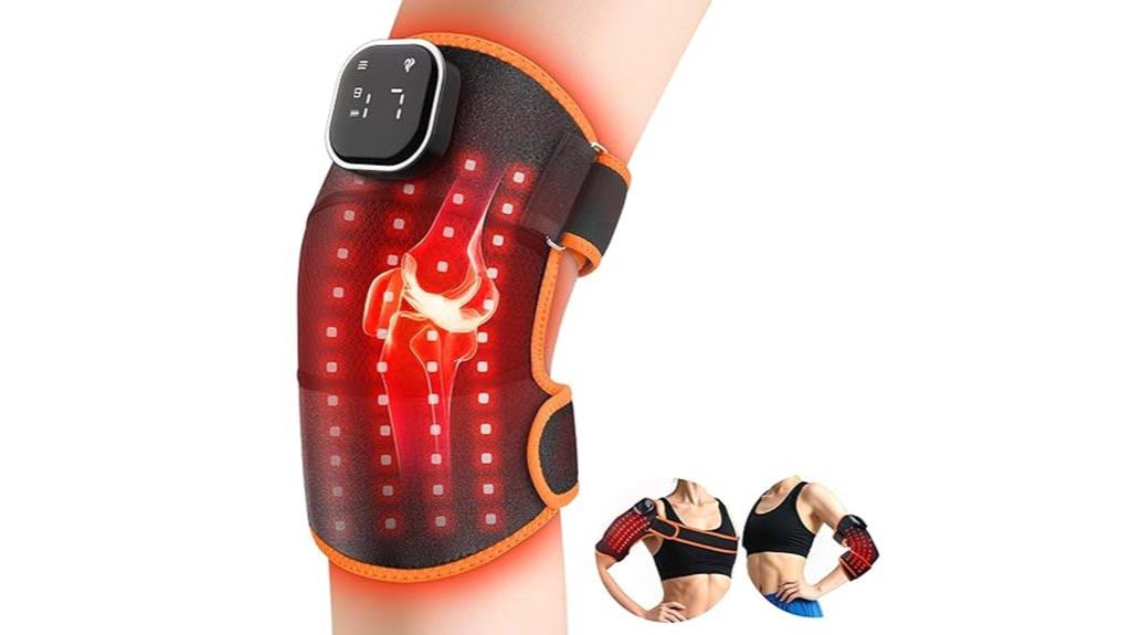 adjustable red light knee brace