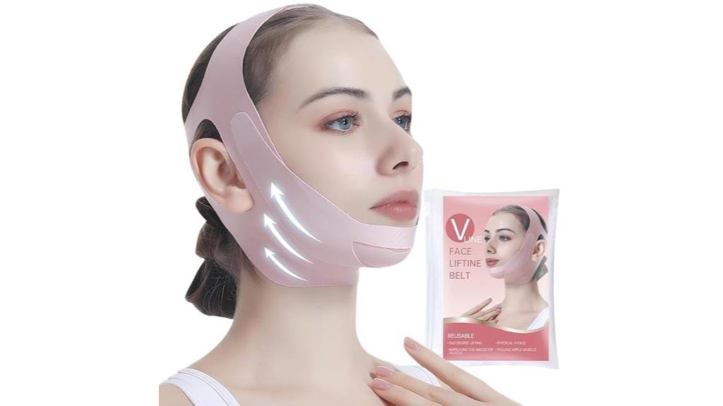 adjustable v shaped facial belt
