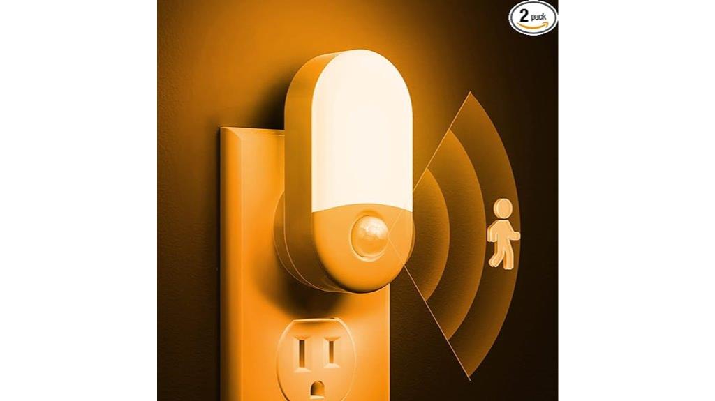 amber wall mounted night lights