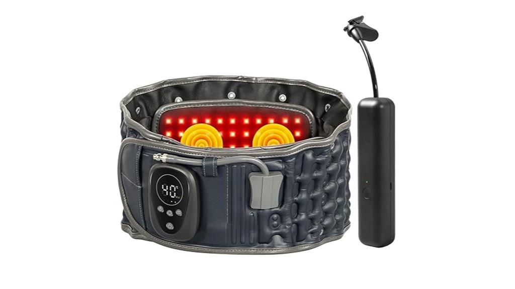 back support with heating
