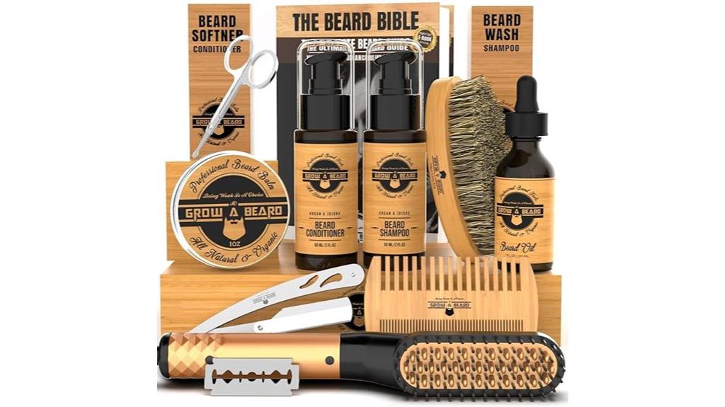 bamboo beard grooming set