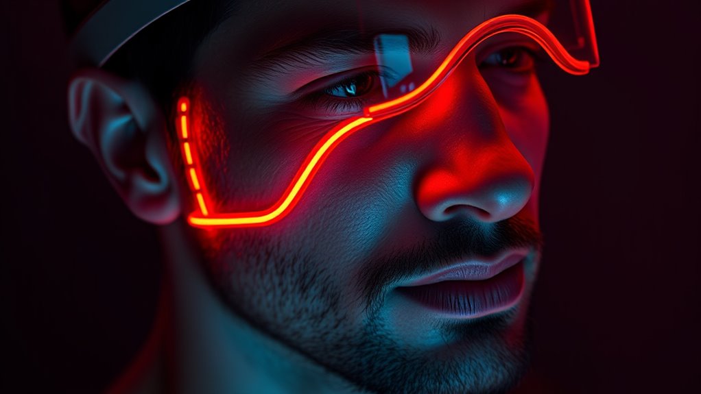 beard growth red light