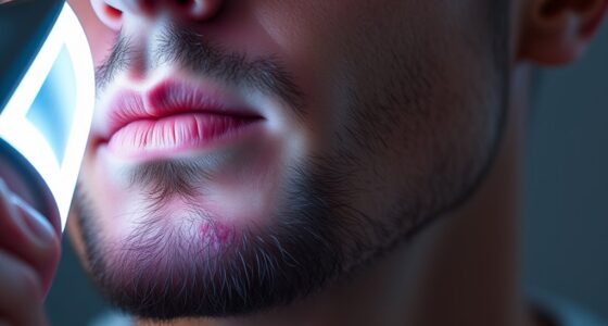 beard irritation light therapy