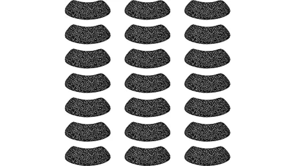 black glitter eye stickers