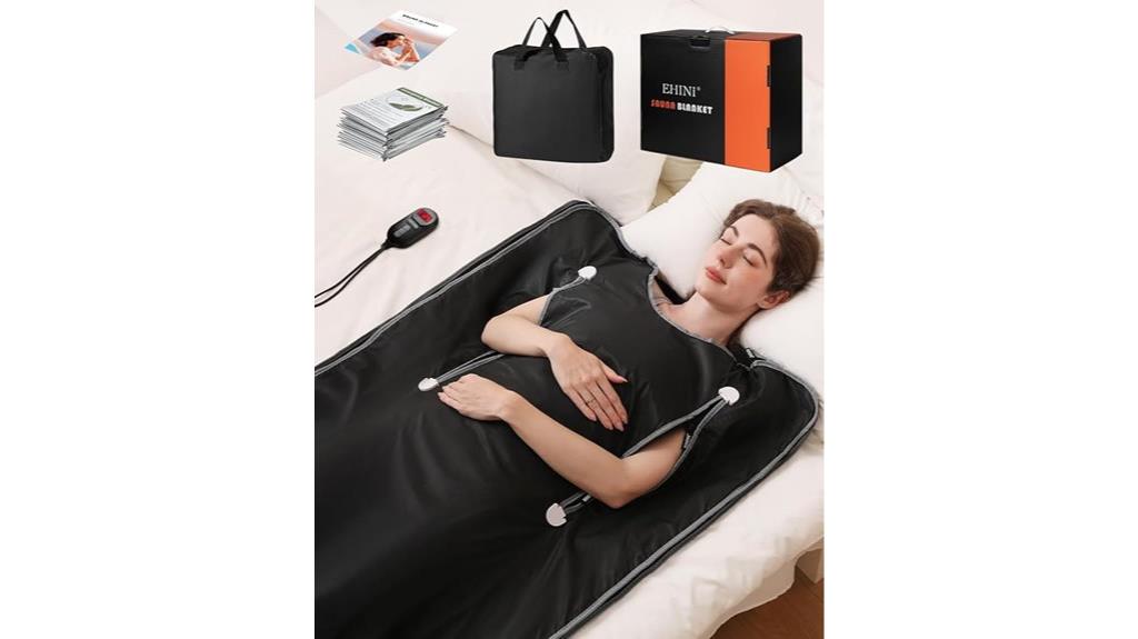 black infrared sauna blanket