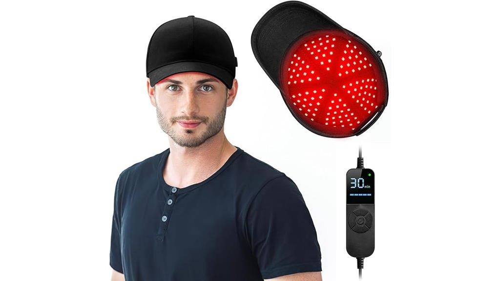 black led hair cap