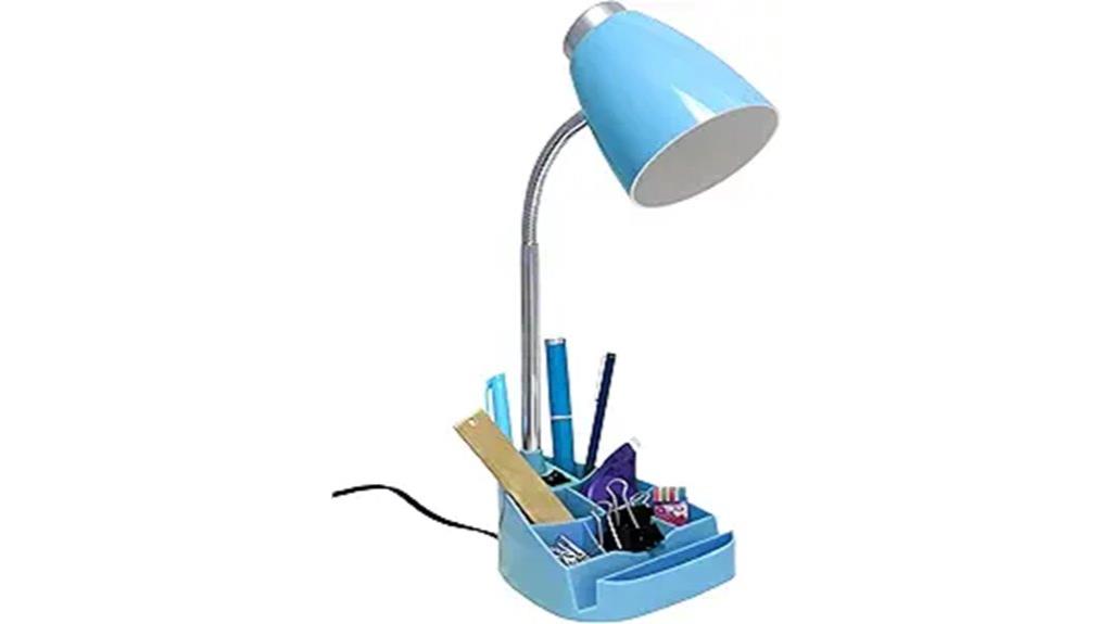 blue gooseneck desk lamp