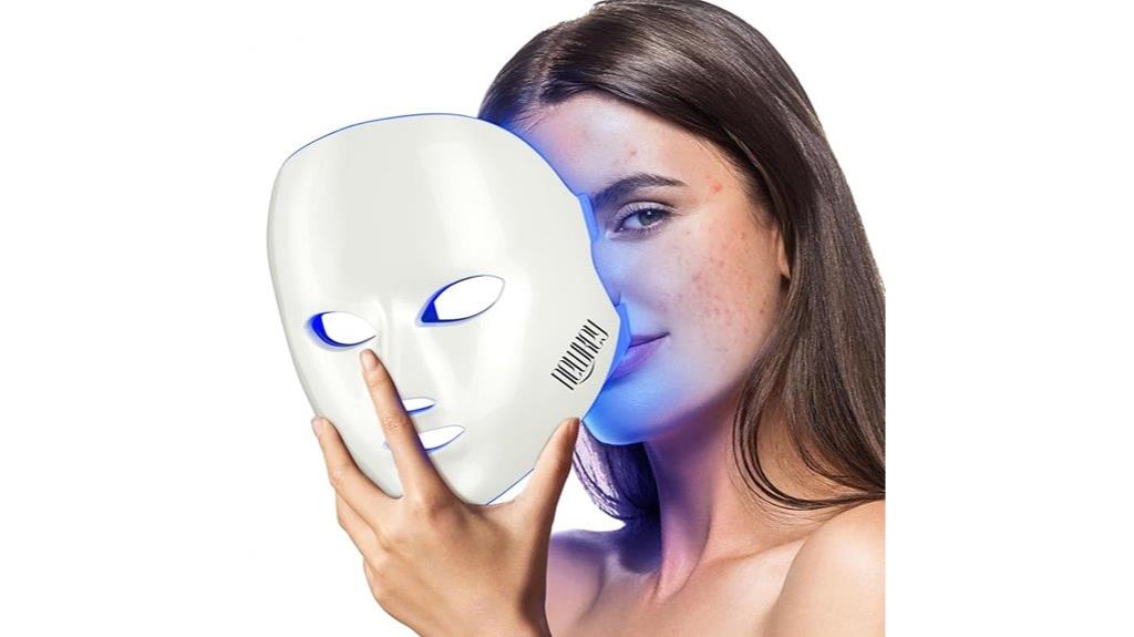 blue light acne mask
