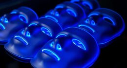 blue light acne masks