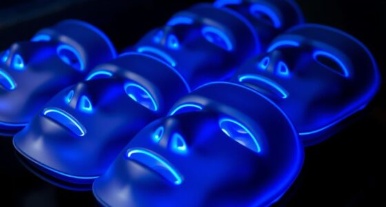blue light acne masks