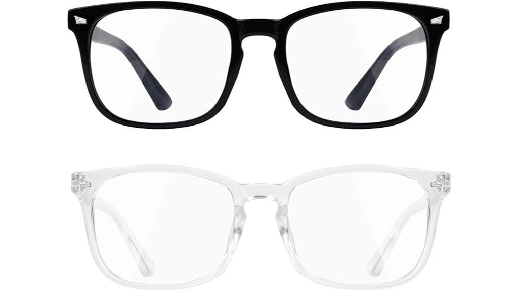 blue light glasses pair