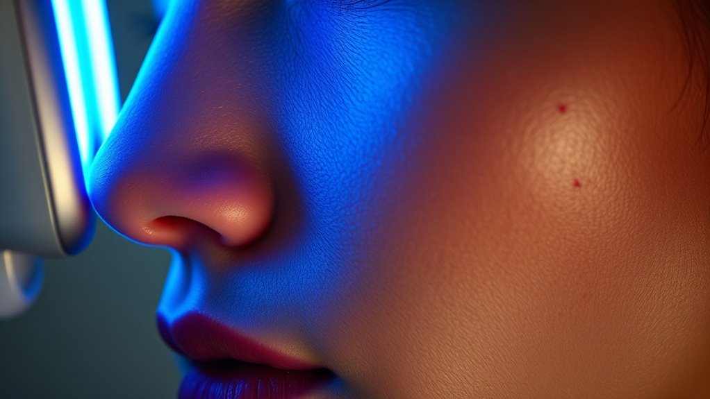 blue light skin damage