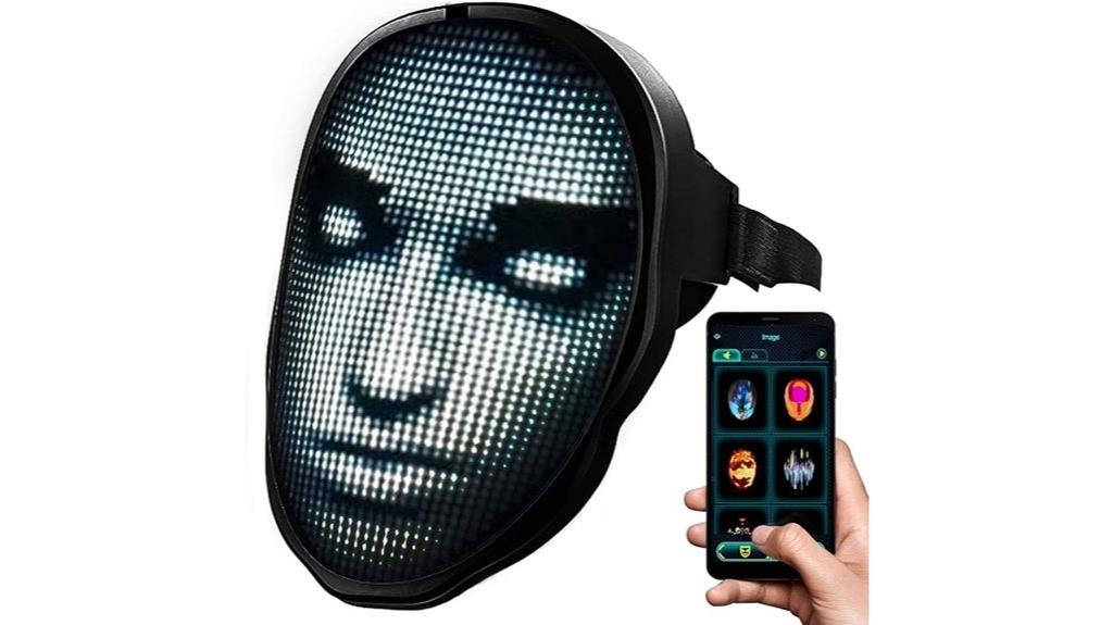 bluetooth led halloween mask
