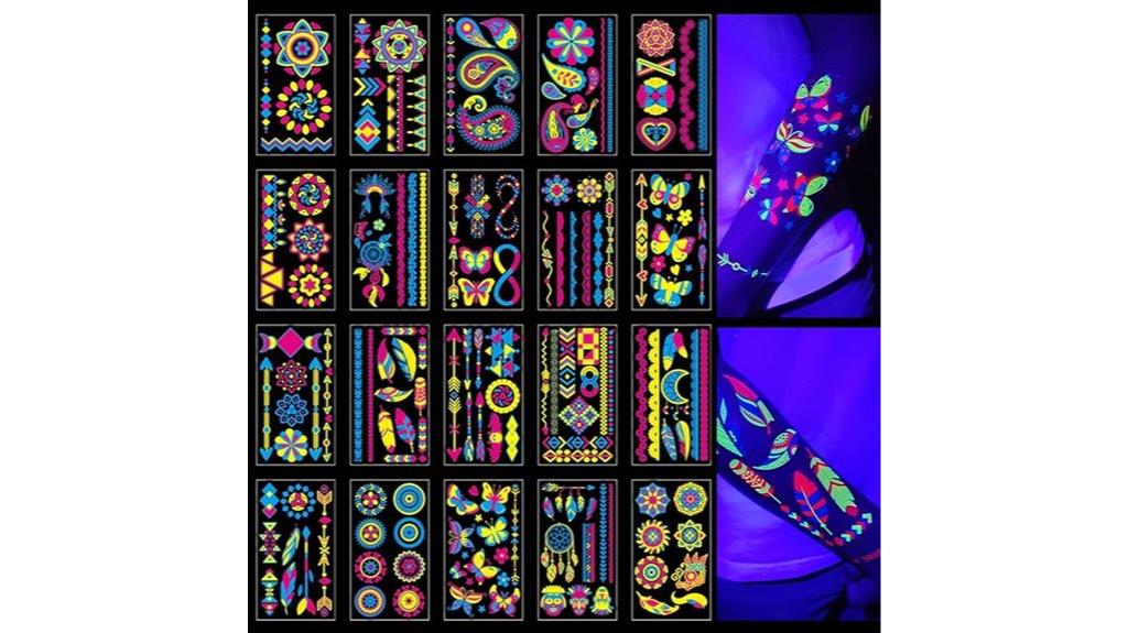 bright night tattoo set