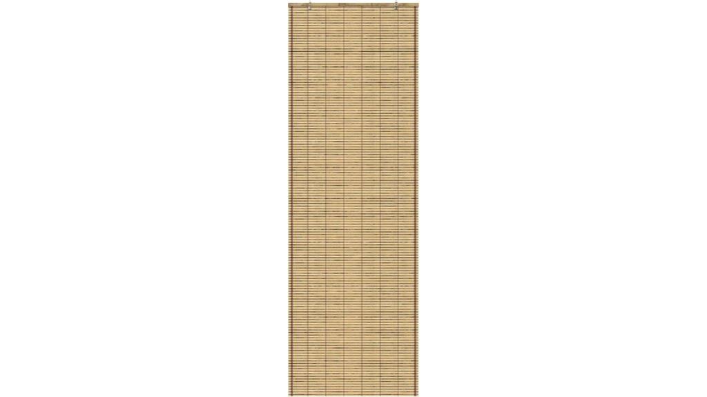 burnt bamboo window shade