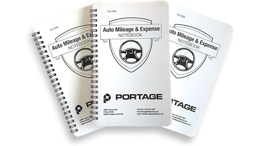 car expenses tracking notebooks