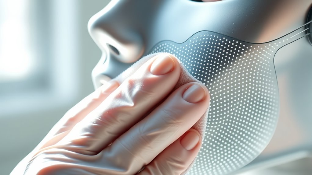 clean led mask regularly