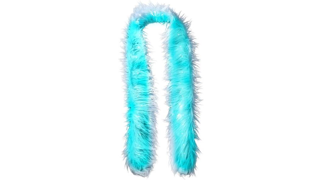 colorful led boa scarf